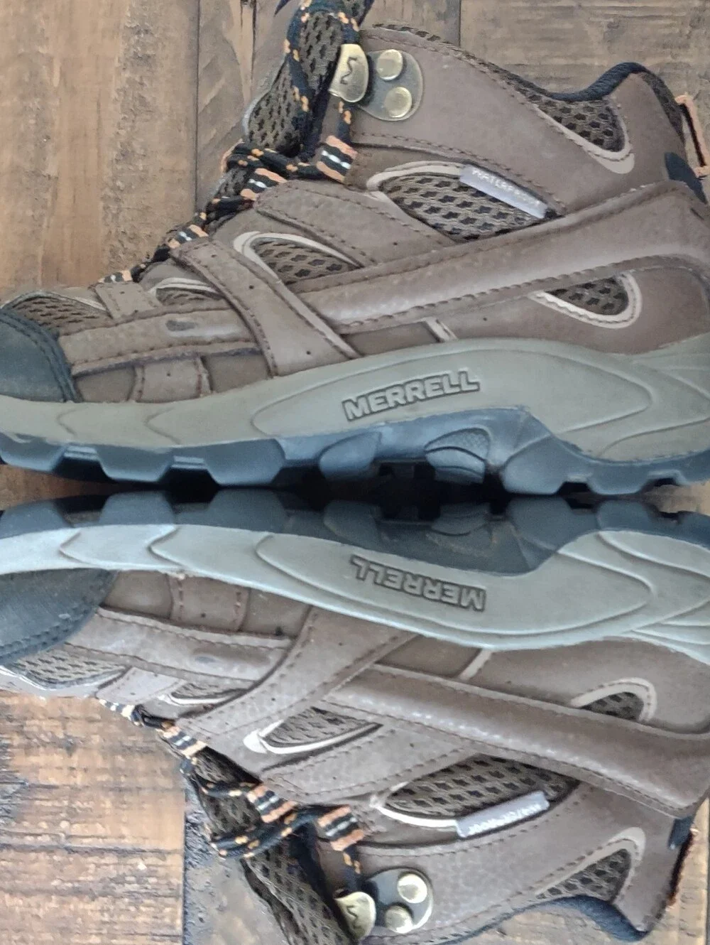 Merrell Moab Boys Mid-Ankle Waterproof Hiking Boots Size 1.5 MK261204